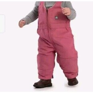 Berne Youth 2T Overalls Pink Insulated Girls Youth Toddler